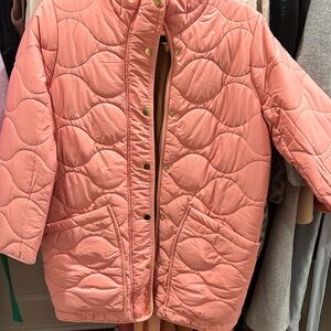 J. Crew Pink Quilted Puffer Jacket